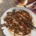 Preview thumbnail for Apparently it's nutella,beans and scrambled eggs.