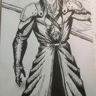Preview thumbnail for Sephiroth drawing I did at work