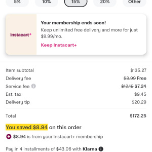 Preview thumbnail for How much will the shopper get out of this order? 