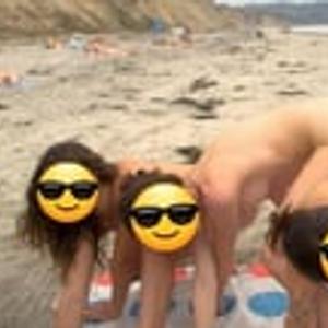 Preview thumbnail for Having fun with friends at the beach