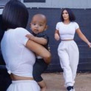 Preview thumbnail for Baby Psalm!! And my fave Kim hair and style! Love all of this
