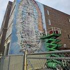 Preview thumbnail for Rénovation of the Virgin Mary Mural, Our Lady of Angels Franciscan Friary, 155th st and Elton Ave South Bronx