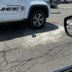 Preview thumbnail for A motorcycle cop crashed in Newport Beach 