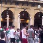 Preview thumbnail for [Spain] Separatist group in San Sebastián, Spain, get immediate karma after ripping a Spanish flag off a woman’s neck