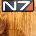 Preview thumbnail for Designed a simple 3D printable N7 Christmas Tree ornament!