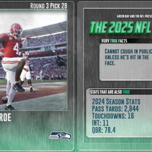 Preview thumbnail for Round 3 - Pick 28: Jalen Milroe, QB, Alabama (Seattle Seahawks)