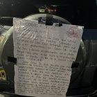 Preview thumbnail for Found paper attached to back of car. Translation?