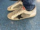 Preview thumbnail for LIFE HACK: I was ready to trash my Golden Goose shoes. ($560 pair) Decided to throw them in the washer with light Clorox and a Gain pod. They look just like the day I purchased them. 🤣 (Keep in mind this was a full fabric show without any glitter attached). Good luck!
