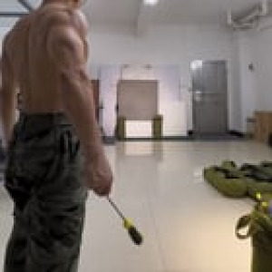 Preview thumbnail for This gentleman can throw screwdrivers with insane accuracy