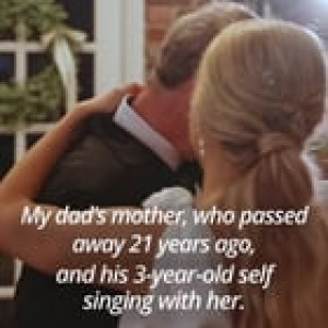 Preview thumbnail for She had a surprise for her dad during the father-daughter dance at her wedding.